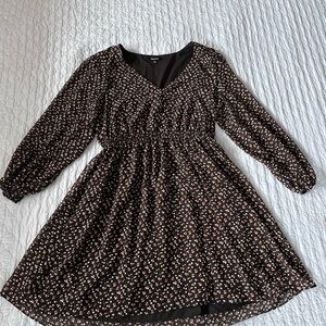 Madewell Black Floral Mini Dress